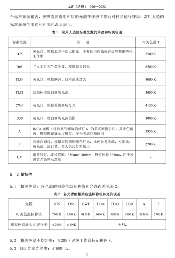 標準光源箱校準規范2023完整版7